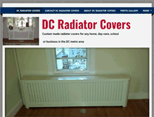 Tablet Screenshot of dcradiatorcovers.com